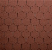 TEGOLA Střešní šindel ECO ROOF Traditional 013 MIXED RED Bobrovka - mix červená